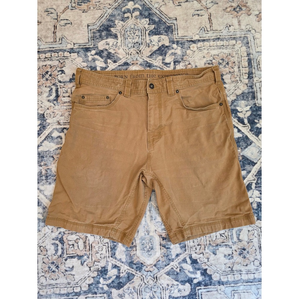 prAna Men's Size 34 9" Inseam Khaki Shorts